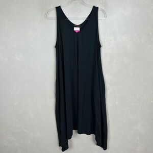 Fresh Produce plus size 1X Lydia tank dress black Jersey supima cotton NEW